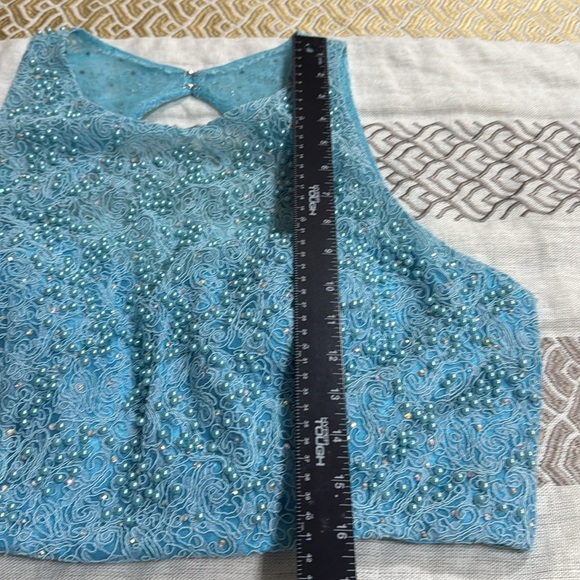 (W0) Intrigue by Blush Prom
Style No. 284, Women's Blue Two-Piece Dress, Size 16 - Picture 13 of 16